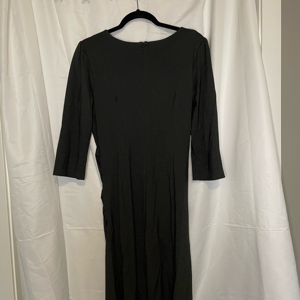 Lily/ front ruched black dress - Picture 3 of 6